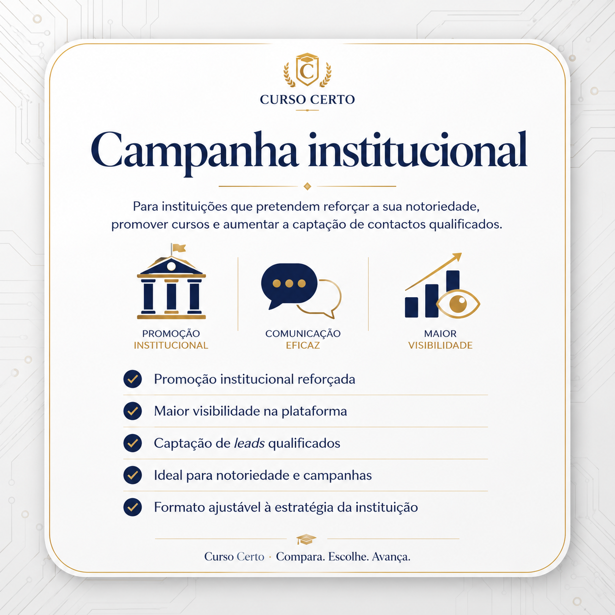 Campanha institucional